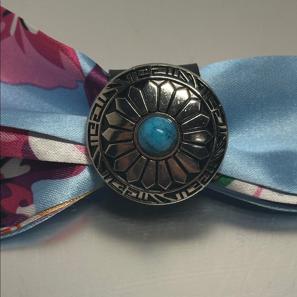 Faux Leather Scarf Ring - #226